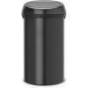 Afbeelding van Brabantia Touch Bin Prullenbak - 60 liter - Mat Zwart