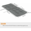 Afbeelding van Outsunny Zitkussen van polyester, schuim - 115L x 56B x 10D cm - Lichtgrijs
