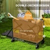 Afbeelding van Outsunny Tuinwagen van staal, polyester - Zwart