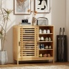 Afbeelding van HOMCOM Schoenenkast - Bamboe en MDF - 80 x 35 x 80 cm - Natuurlijk hout