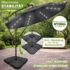 Afbeelding van Tillvex Aluminium Zweefparasol met LED Solar Ø 300 cm + Hoes en Windbescherming