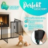 Afbeelding van KIDUKU® Veiligheidshek metaal 300 cm voor huisdieren en kinderen, inklapbaar met deur