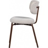 Afbeelding van WOOOD Travis Eetkamerstoelen - Geweven Stof - Off White - Set van 2