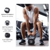 Afbeelding van Soozier 11,8 kg kunststof kettlebell met zand, glad handvat voor thuis en sportschool
