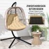 Afbeelding van Outsunny Zitkussen van Polyester, Schuim - 120L x 100B x 8T cm - Beige