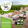 Afbeelding van tillvex® Opvouwbare Ligstoel tot 200kg | Weerbestendig Zonnebed voor Balkon en Tuin