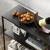 Afbeelding van HOMCOM Console Tafel - Staal - 110L x 30B x 75H cm - Zwart