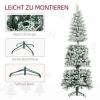 Afbeelding van HOMCOM Kunststof Kerstboom met Metaal, 65L x 65B x 183H cm, Groen