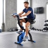Afbeelding van HOMCOM Hometrainer van staal, ABS - 105L x 48B x 118H cm - Blauw en Zwart
