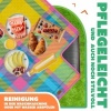 Afbeelding van KESSER® Picknickdeken, campingdeken, 200 x 200 cm, stranddeken met waterdichte onderkant, drielaags,