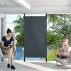 Afbeelding van Outsunny Verandazonwering Aluminium, Donkergrijs Polyester