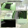 Afbeelding van Outsunny Tunneltent van polyester en glasvezel - 470L x 220B x 150H cm - Donkergroen