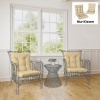 Afbeelding van Outsunny Buiten zitkussen - Polyester, PP-katoen - 120L x 50B x 8H cm - Beige