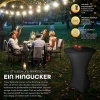 Afbeelding van tillvex® Gastro statafel, inklapbaar, 70 cm diameter, met hoes, weerbestendig, voor binnen en buiten