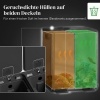 Afbeelding van Homcom Prullenbak van RVS en kunststof - 45,8L x 36B x 51,6H cm - Zwart