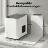 Afbeelding van HOMCOM IJsblokjesmaker - Kunststof - 31,5L x 23,2B x 33,7H cm - Wit