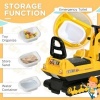 Afbeelding van HOMCOM Kinderen Loopauto Bouwvoertuig Geel 78L x 24B x 58,5H cm