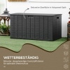 Afbeelding van Outsunny Opbergbox voor Buiten - 122,4L x 62B x 64,5H cm - Zwart