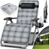 Afbeelding van tillvex® Opvouwbare Ligstoel tot 200kg | Weerbestendig Zonnebed voor Tuin & Balkon