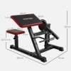 Afbeelding van SPORTNOW Beinstrecker van staal, kunstleer - 105L x 95B x 80H cm - Zwart