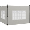 Afbeelding van Outsunny Paviljoen zijpanelen - PE - 293B x 193H cm - Wit