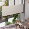 Afbeelding van Outsunny Tuinscherm van polyester, aluminium, metaal in lichtgrijs