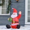 Afbeelding van HOMCOM Zelfopblaasbare Kerstman met ventilator en LED-verlichting