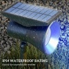 Afbeelding van Outsunny lantaarn - set van 2 - solar - kunststof - zwart