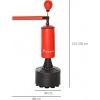 Afbeelding van HOMCOM Vrijstaande bokszak met accessoires - Zwart/Rood A91-100