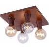 Afbeelding van Vintage plafondspot roestkleurig retro verlichting voor woonkamer met rustieke uitstraling