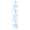 Afbeelding van Hoekplank met LED-verlichting – Veelzijdige wandplank met planken