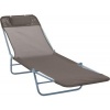 Afbeelding van Outsunny Inklapbaar Ligbed met Kussen en 5 Posities - Bruin Tuinligbed