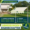 Afbeelding van Tillvex Balkonluifel met handslinger, UV-bestendig en in hoogte verstelbaar (Zand, 200 cm)