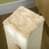 Afbeelding van PawHut Kratzboom van Spanplaat, Polyester - 59,5L x 39B x 79H cm - Beige
