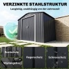 Afbeelding van Outsunny - Tuingereedschapsschuur - 2 Schuifdeuren - 2 Ramen - Zwart