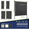 Afbeelding van tillvex® Klemluifel, verticale zonwering, B x D 200 x 180 cm, antraciet
