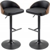 Afbeelding van HOMCOM Verstelbare Barhocker 835-588