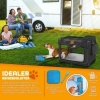 Afbeelding van Transportbox voor Honden XL 83x58x58 cm – Draagbaar en Opvouwbaar – Zwart