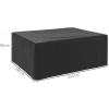 Afbeelding van Outsunny Meubelhoes - 235L x 190B x 90H cm - Zwart