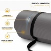 Afbeelding van TRESKO® fitnessmat - yogamat - pilatesmat - 185 x 60 x 1,5 cm - getest op ftalaten - grijs