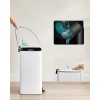 Afbeelding van SONGMICS - 30L Pedaalemmer met Binnenemmer - Soft Close - Wit Metaal