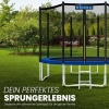 Afbeelding van KIDUKU® vervangend veiligheidsnet voor trampoline Ø 305 CM (zwart, 8 stangen)