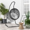 Afbeelding van Outsunny hangstoelframe met haken - 133L x 116B x 195/230H cm