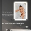 Afbeelding van HOMCOM Badspiegel met Verlichting 50 x 70 cm met 3 Lichtkleuren Zilver
