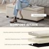 Afbeelding van HOMCOM Zitbank met Opbergruimte - Polyester, Staal - 112L x 42B x 40H cm - Beige