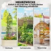 Afbeelding van Outsunny Tomatenrek van staal, kunststof - 32L x 32B x 174H cm - Zwart