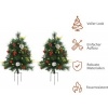 Afbeelding van HOMCOM Kunststof Kerstboom met Metaal Ø33 x 75H cm Groen
