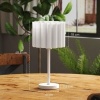 Afbeelding van HOMCOM Tafellamp Metaal en Kunststof 25x25x48,5 cm Wit
