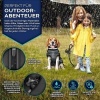 Afbeelding van TRESKO - Zwarte hondenjas Maat S - winterjas met reflectoren - waterdicht incl. tuigje