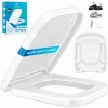 Afbeelding van KESSER® WC-bril met softclosemechanisme en quick-release-functie, eenvoudige montage, wc-deksel van 
